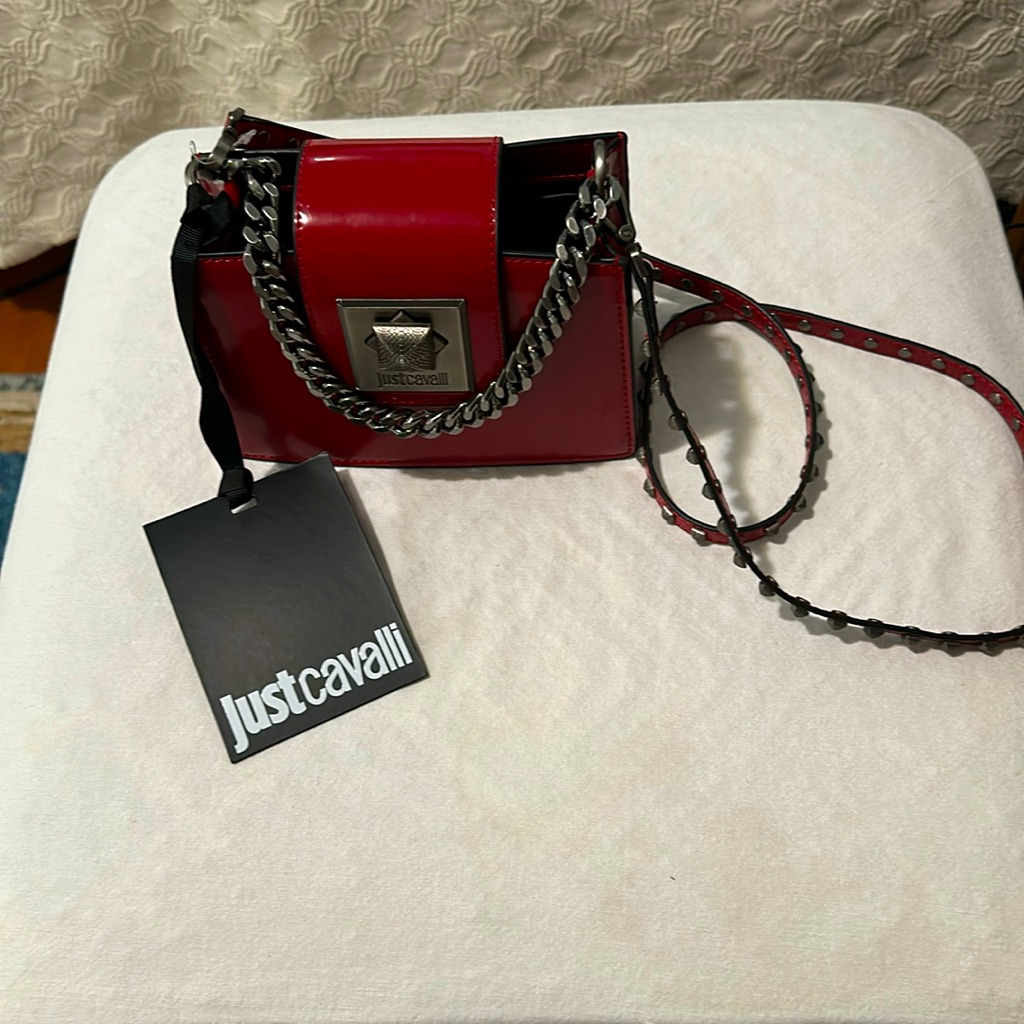 Just Cavalli Small Red Crossbody